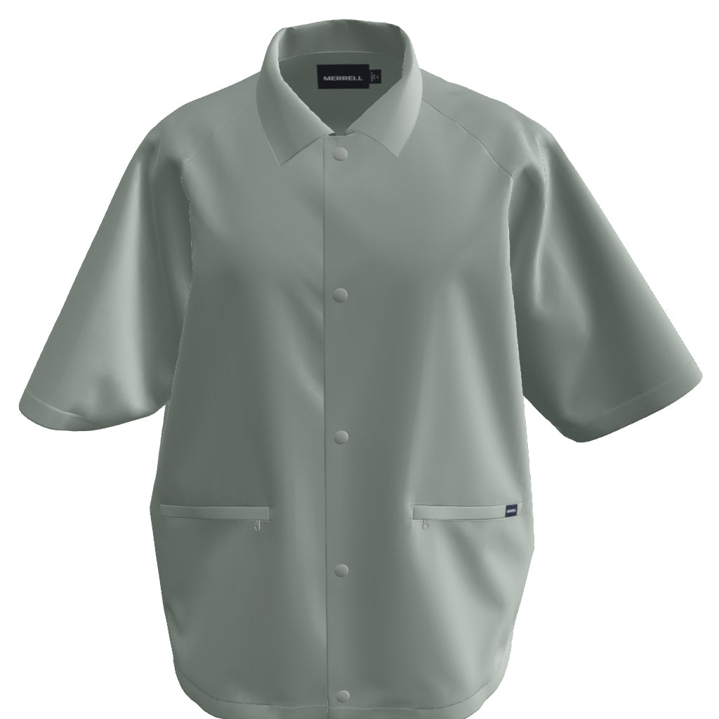 人気デザイナー RIPSTOP COACH SHIRTリップストップ コーチ シャツ［ユニ トップス