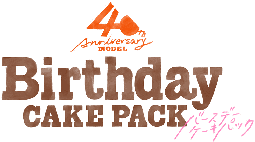 40th Anniversary MODEL Birthday CAKE PACK バースデーケーキパック