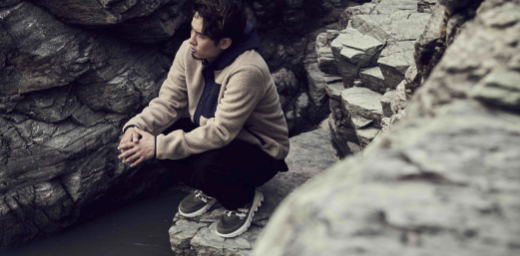 Merrell Japan Capsule FALL WINTER 2021 SHERPA FLEECE HOODY W/ SNAP PLACKET