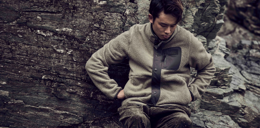 Merrell Japan Capsule FALL WINTER 2021 SHERPA FLEECE W/ SNAP PLACKET